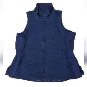 Under Armour Cold Gear Women's Navy Blue Sleeveless Zip-Up Vest Size Small